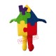 Building Block House Mascot Costume Building Block House Mascot Costume