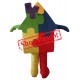 Building Block House Mascot Costume