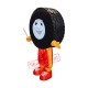 Large Car Wheel Tire Mascot Costume Large Car Wheel Tire Mascot Costume
