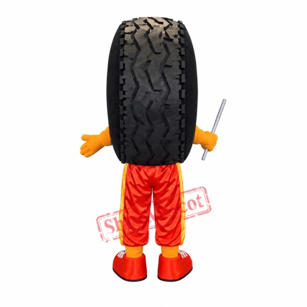 Large Car Wheel Tire Mascot Costume Large Car Wheel Tire Mascot Costume