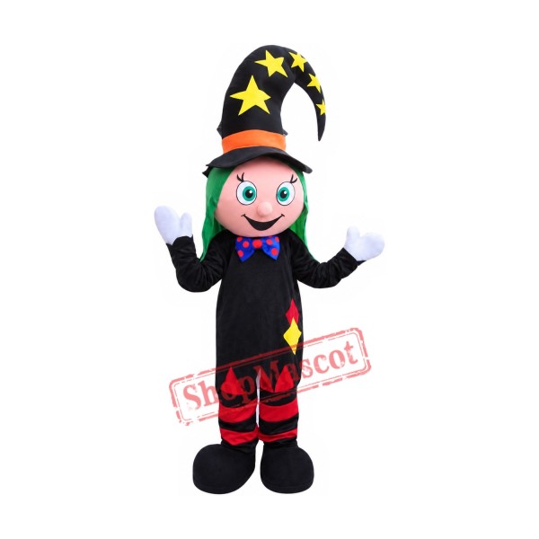 Friendly Clown Girl Mascot Costume Friendly Clown Girl Mascot Costume