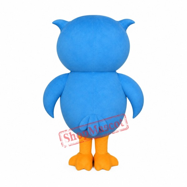 Friendly Lightweight Blue Owl Mascot Costume Friendly Lightweight Blue Owl Mascot Costume
