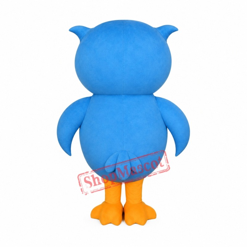 Friendly Lightweight Blue Owl Mascot Costume Friendly Lightweight Blue Owl Mascot Costume
