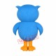 Friendly Lightweight Blue Owl Mascot Costume Friendly Lightweight Blue Owl Mascot Costume