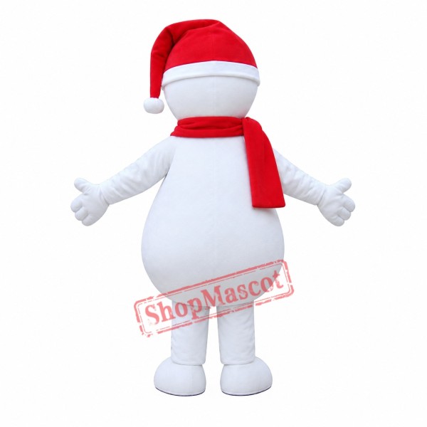Affordable Snowman Mascot Costume Affordable Snowman Mascot Costume
