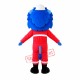Affordable Blue Lion Mascot Costume Affordable Blue Lion Mascot Costume