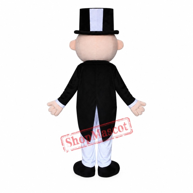 Superb Monopoly Man Mascot Costume Superb Monopoly Man Mascot Costume