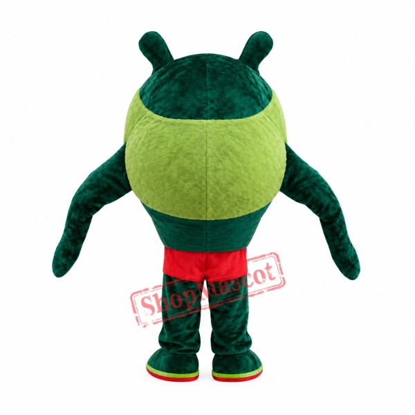 Green Big Mouth Monster Mascot Costume Green Big Mouth Monster Mascot Costume