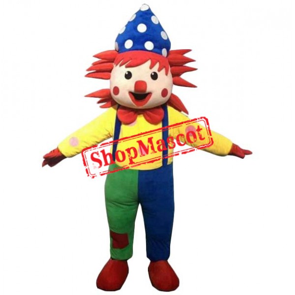 Colorful Clown Mascot Costume