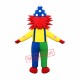 Colorful Clown Mascot Costume Colorful Clown Mascot Costume