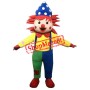 Colorful Clown Mascot Costume