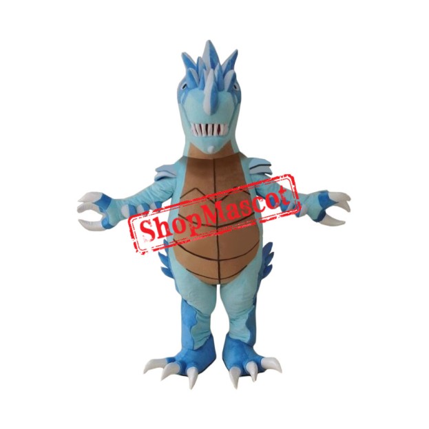 Blue Lightweight Dinosaur Mascot Costume