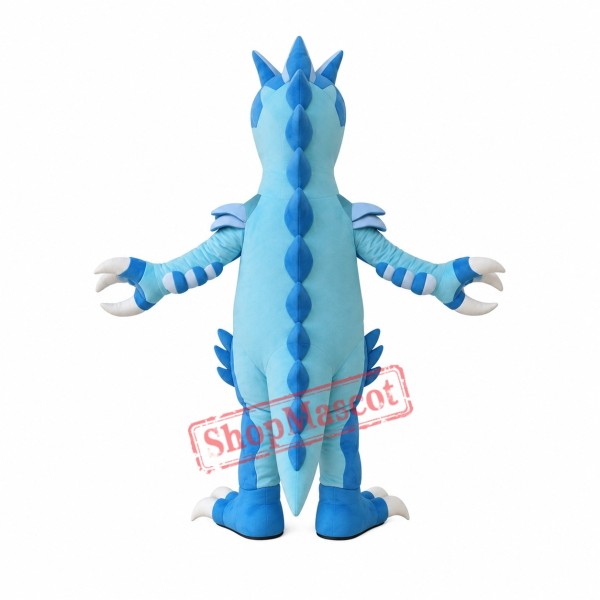 Blue Lightweight Dinosaur Mascot Costume