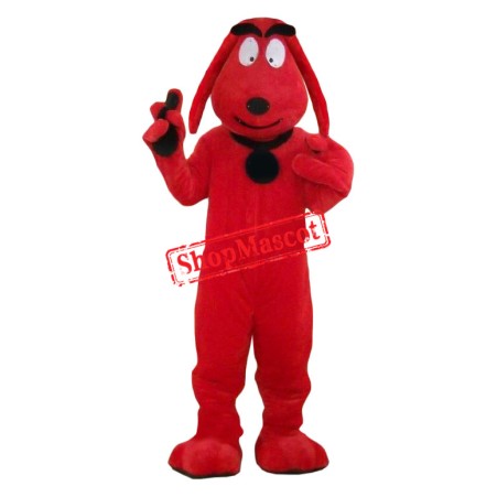 Affordable Lightweight Red Dog Mascot Costume