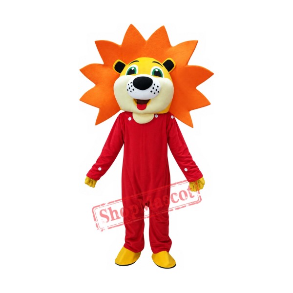 Happy Female Lion Mascot Costume Happy Female Lion Mascot Costume