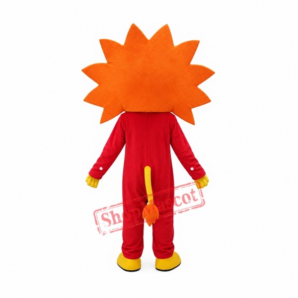 Happy Female Lion Mascot Costume Happy Female Lion Mascot Costume