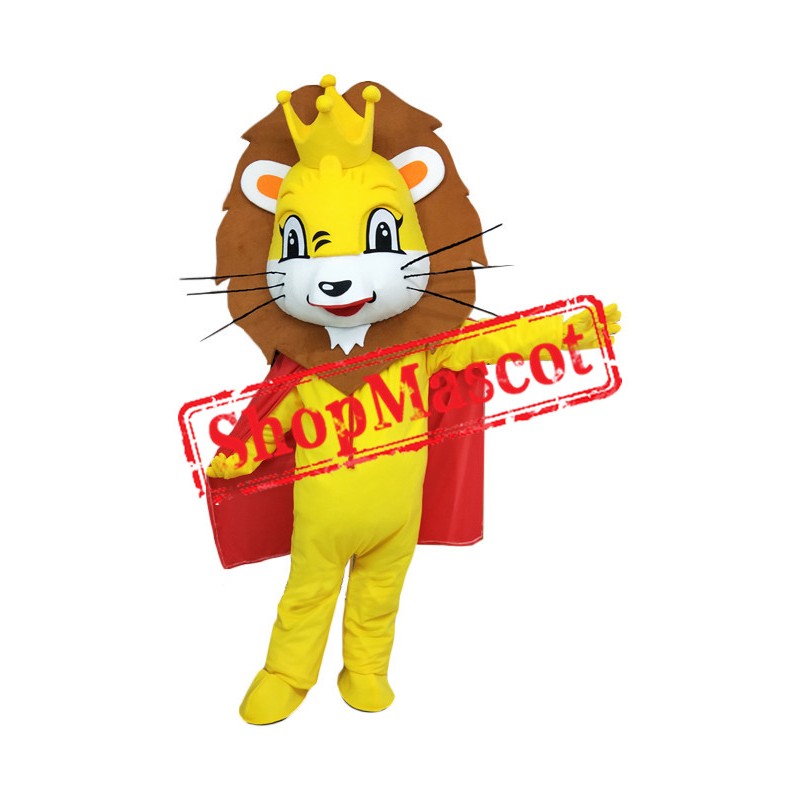 Affordable Happy King Lion Mascot Costume