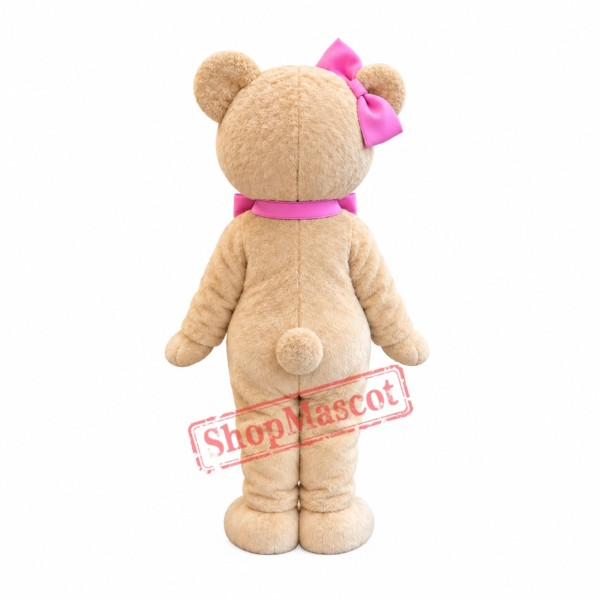 Happy Female Bear Mascot Costume Happy Female Bear Mascot Costume