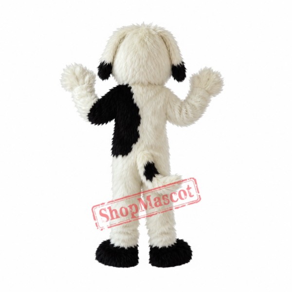Lovely White & Black Dog Mascot Costume Lovely White & Black Dog Mascot Costume