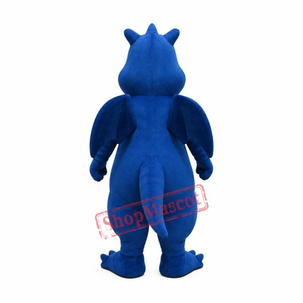 Dark Lightweight Blue Dragon Mascot Costume Dark Lightweight Blue Dragon Mascot Costume