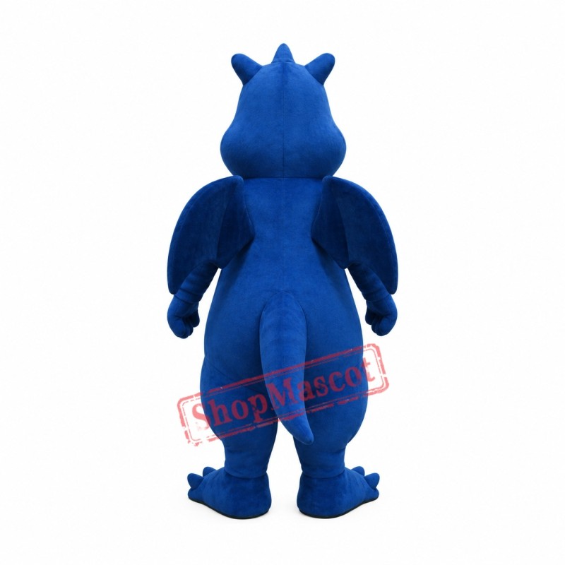Dark Lightweight Blue Dragon Mascot Costume Dark Lightweight Blue Dragon Mascot Costume