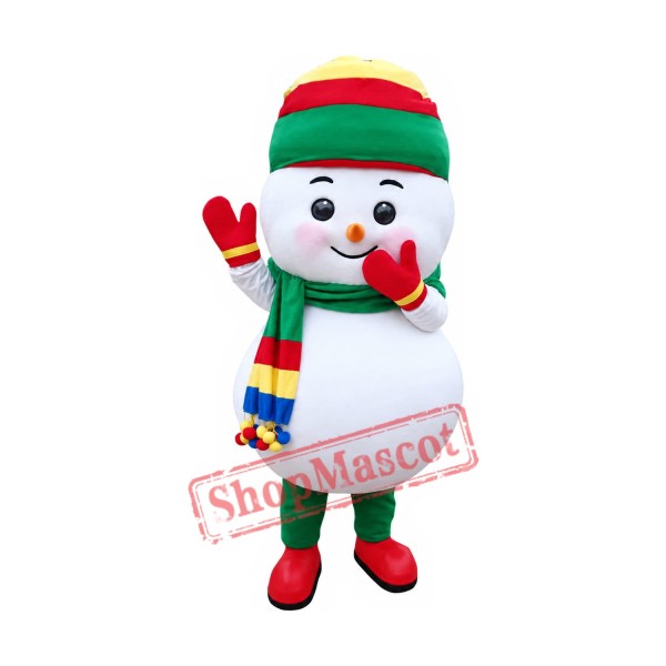 Christmas Snowman Baby Boy Mascot Costume Christmas Snowman Baby Boy Mascot Costume