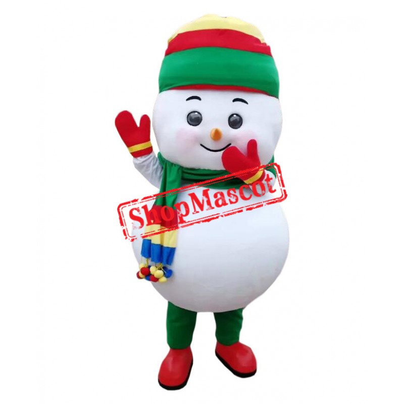 Christmas Snowman Baby Boy Mascot Costume