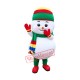 Christmas Snowman Baby Boy Mascot Costume Christmas Snowman Baby Boy Mascot Costume