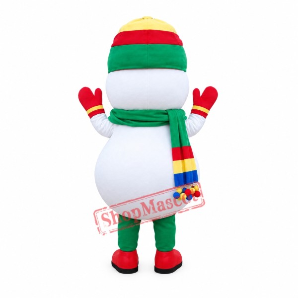 Christmas Snowman Baby Boy Mascot Costume Christmas Snowman Baby Boy Mascot Costume