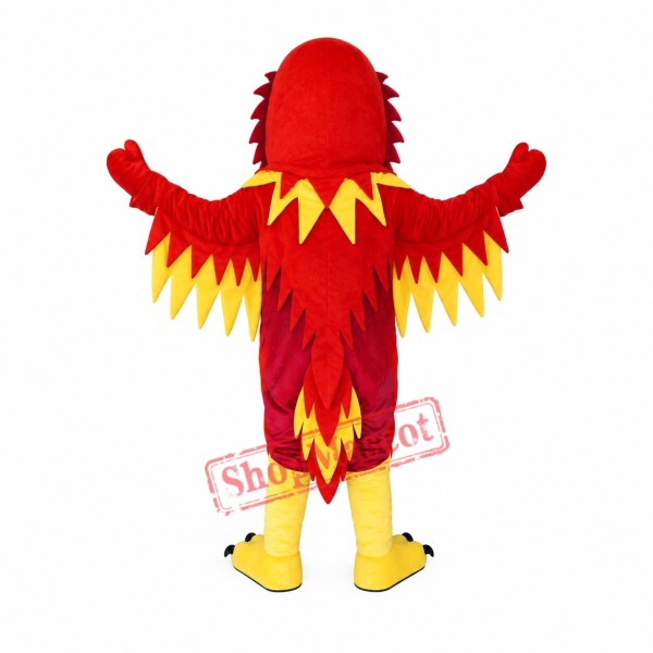 Red Deluxe Eagle Mascot Costume Red Deluxe Eagle Mascot Costume