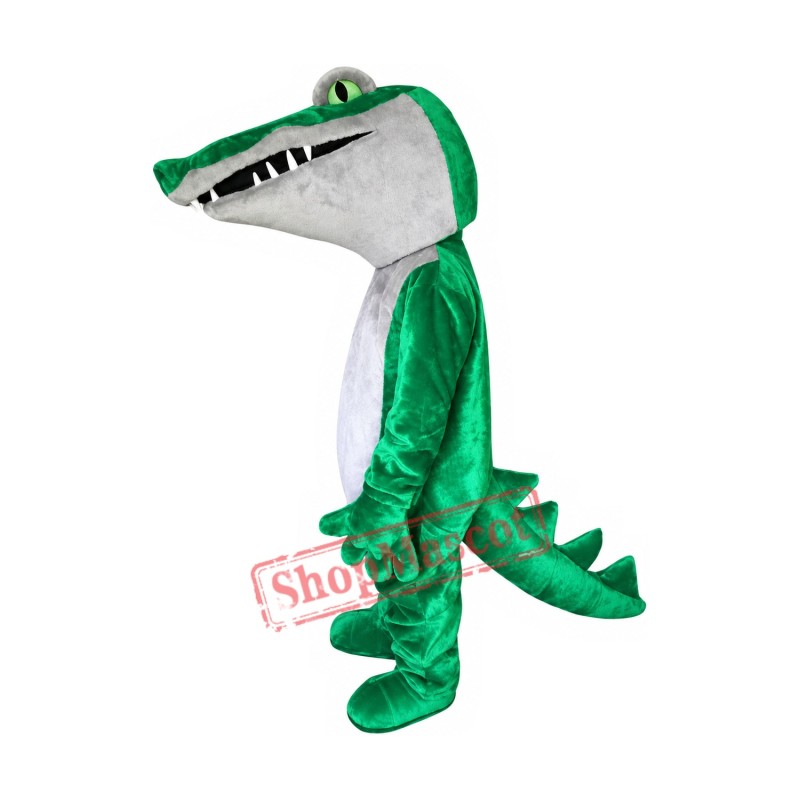 Green Deluxe Crocodile Mascot Costume Green Deluxe Crocodile Mascot Costume