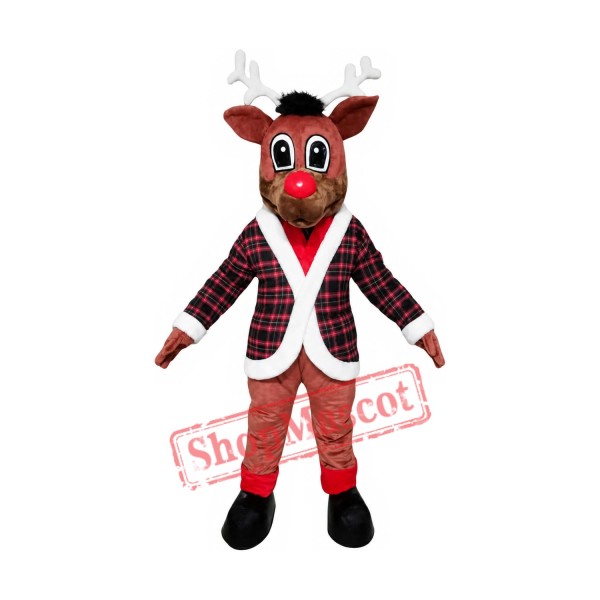 Christmas Deer Reindeer Mascot Costume Christmas Deer Reindeer Mascot Costume