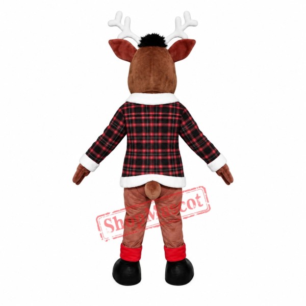 Christmas Deer Reindeer Mascot Costume Christmas Deer Reindeer Mascot Costume