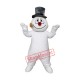 Affordable White Snowman Mascot Costume Affordable White Snowman Mascot Costume
