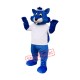 Happy Blue Squirrel Mascot Costume