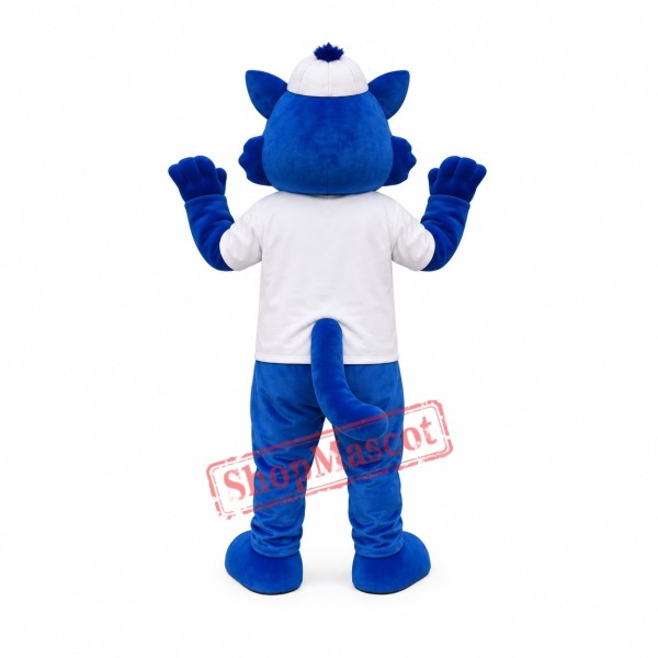 Happy Blue Squirrel Mascot Costume Happy Blue Squirrel Mascot Costume