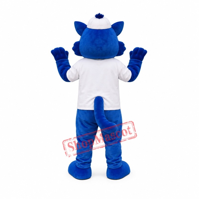 Happy Blue Squirrel Mascot Costume