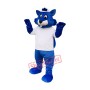 Happy Blue Squirrel Mascot Costume