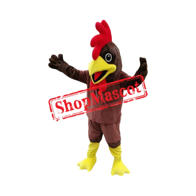 Brown Chicken Mascot Costume