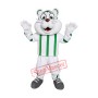 White & Green Tiger Mascot Costume