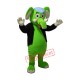 Happy Green Elephant Mascot Costume