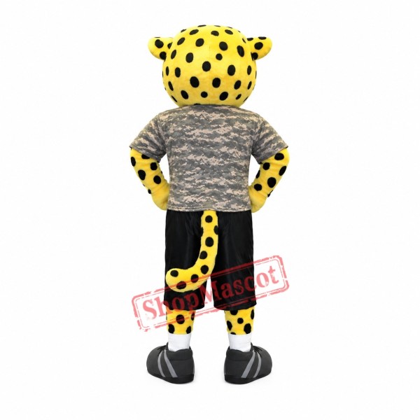 Yellow Lightweight Leopard Mascot Costume Yellow Lightweight Leopard Mascot Costume