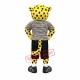 Yellow Lightweight Leopard Mascot Costume