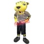 Yellow Lightweight Leopard Mascot Costume