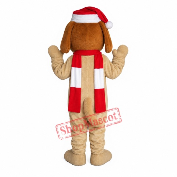 Deluxe Christmas Dog Mascot Costume Deluxe Christmas Dog Mascot Costume
