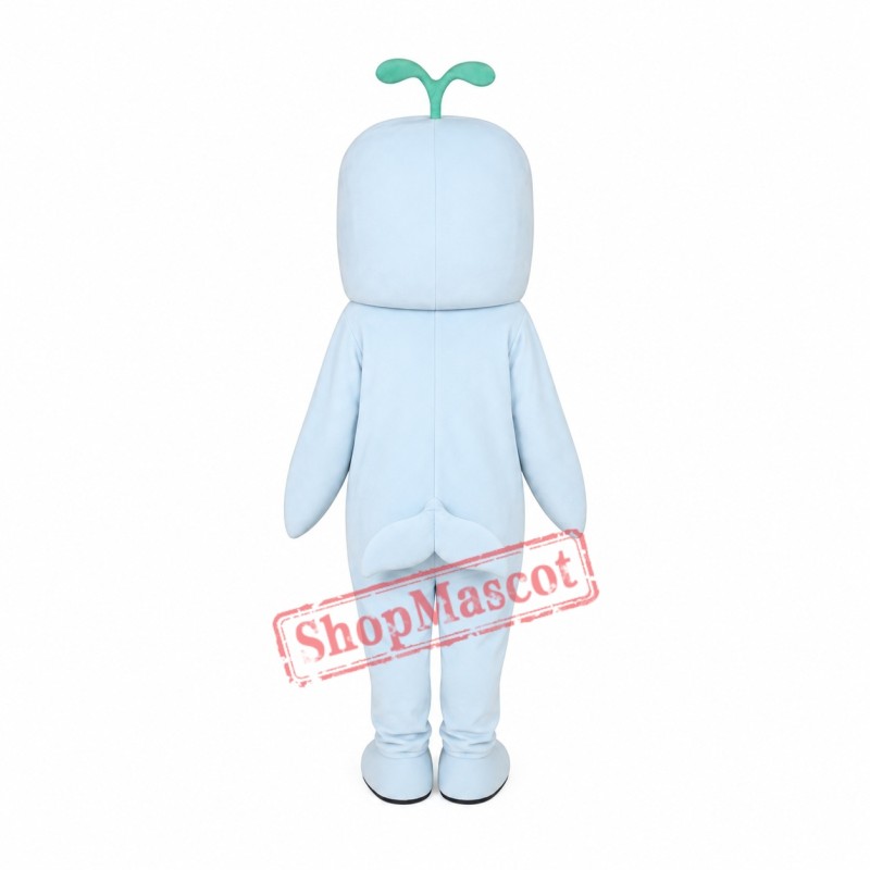Happy White Whale Mascot Costume Happy White Whale Mascot Costume