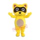 Yellow Raccoon Mascot Costume