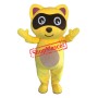 Yellow Raccoon Mascot Costume