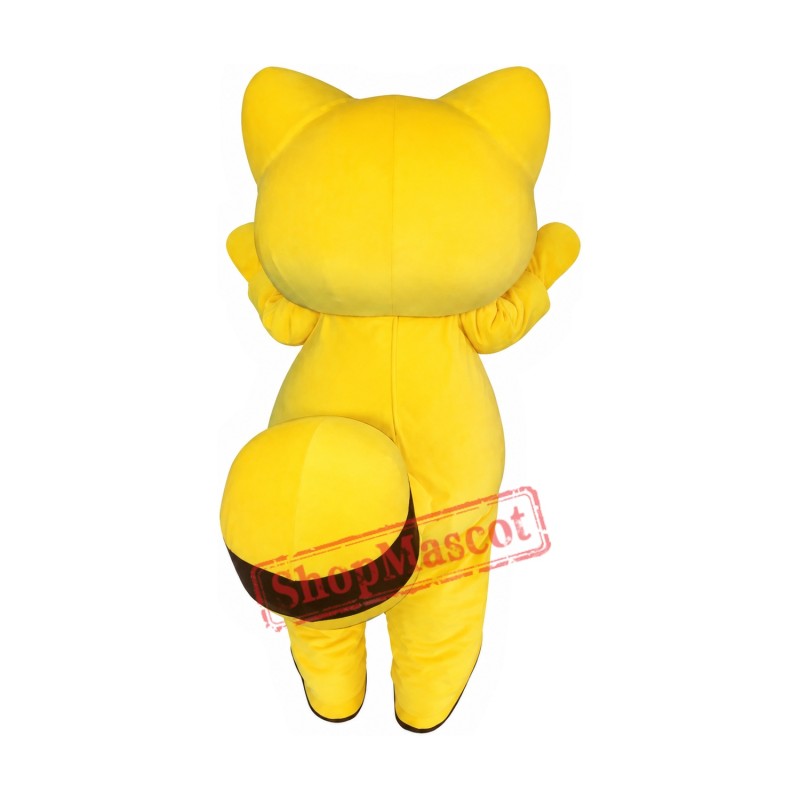 Yellow Raccoon Mascot Costume