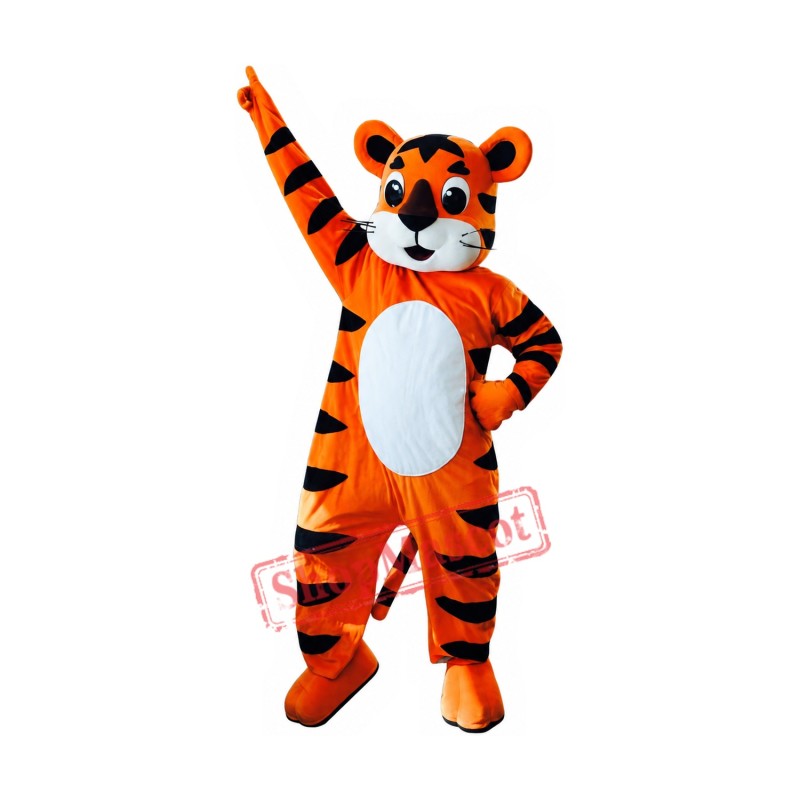 Happy Deluxe Tiger Mascot Costume Happy Deluxe Tiger Mascot Costume